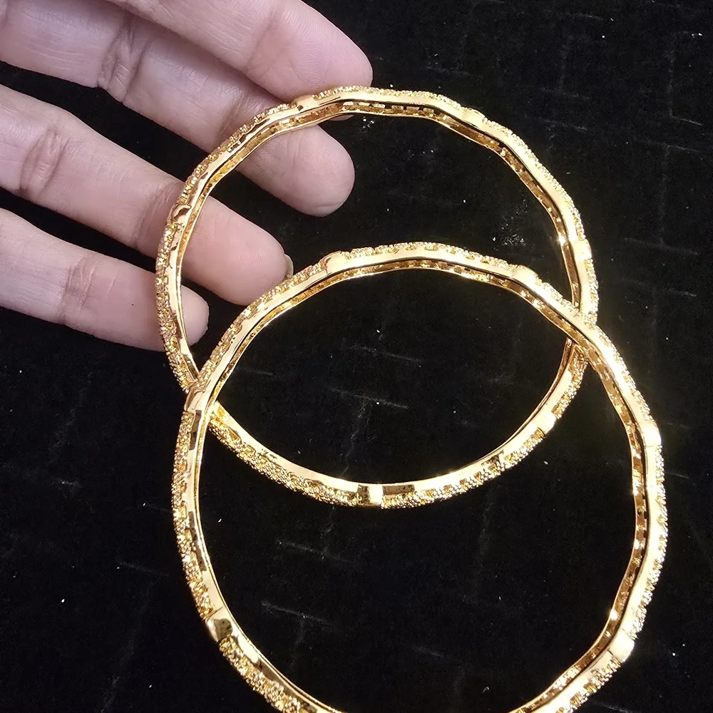 Elegant Gold-Toned Women's Bangles